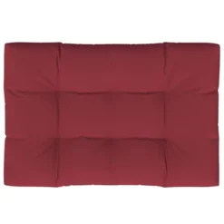 VidaXL Chair Cushion Outdoor Patio Pallet Seat Cushion Sofa Chair Pad Fabric - Wine Red 47.2" X 31.5" X 4.7" -All Patio Furniture GUEST 547dfac5 fdab 4774 bfd5 48a644551aa4