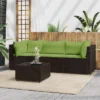 VidaXL Patio Lounge Set Brown With Green Cushions -All Patio Furniture GUEST 54dc1ff8 c0c4 4dad bab8 ff0d29ecddfe