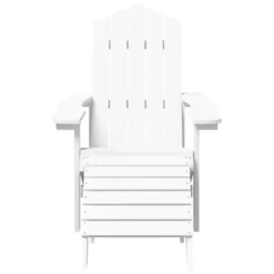 VidaXL Garden Chair White HDPE Standard Detachable Adirondack Chair -All Patio Furniture GUEST 5535d165 7a70 47c4 8f64 b253f7b441a8