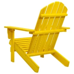 VidaXL Adirondack Chair Lounge Patio Lawn Chair For Garden Solid Wood Fir - Yellow -All Patio Furniture GUEST 584e3f35 0e0c 44d3 9c67 9c95a9e6b75e