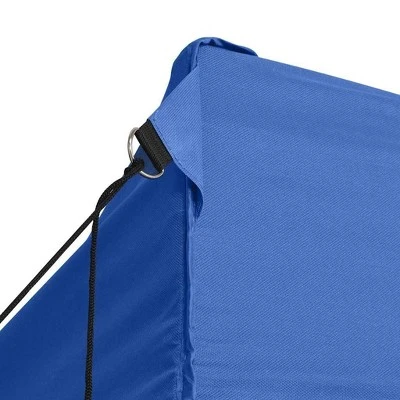 VidaXL Party Tent Steel Blue 600D Oxford Fabric With PVC Coating 10x13 Ft 5 VidaXL Party Tent Steel Blue 600D Oxford Fabric With PVC Coating 10x13 Ft - Image 4