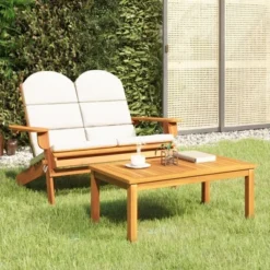 VidaXL Acacia Wood Adirondack Patio Furniture Set - 2 Piece Lounge Set With Foldable Garden Bench, Coffee Table, And Cushions For Outdoor/Deck 19 VidaXL Acacia Wood Adirondack Patio Furniture Set - 2 Piece Lounge Set With Foldable Garden Bench, Coffee Table, And Cushions For Outdoor/Deck -All Patio Furniture GUEST 5bec86e5 57aa 4f09 b1ed a9efe4160f71