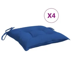 VidaXL Chair Cushion Non Slip Outdoor Patio Seat Cushion Pad Oxford Fabric - Blue 15.7" X 15.7" X 2.8" 4-Pack -All Patio Furniture GUEST 5cb10fbe 8973 4b97 bd3b 65608fb07b36