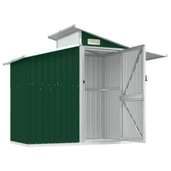 VidaXL Storage Shed Outdoor Garden Shed For Furniture Storage Galvanized Steel - Green -All Patio Furniture GUEST 5ccc18b8 45ea 428b 82ac b748c890b3a6