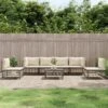 VidaXL 7 Piece Patio Lounge Set With Cushions - Anthracite Poly Rattan - Sturdy And Weather-Resistant - Comfortable Seating - Modular Garden Furniture -All Patio Furniture GUEST 5dd53be0 78e8 4237 a150 ee6f5a817866