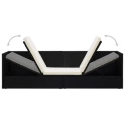 VidaXL Garden Bed Black, Cream White PE Rattan, Powder-Coated Steel 16 VidaXL Garden Bed Black, Cream White PE Rattan, Powder-Coated Steel -All Patio Furniture GUEST 5e86f348 74aa 41dd 9c5f 8b5d57d58401