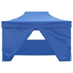 VidaXL Party Tent Steel Blue 600D Oxford Fabric With PVC Coating 10x13 Ft 22 VidaXL Party Tent Steel Blue 600D Oxford Fabric With PVC Coating 10x13 Ft -All Patio Furniture GUEST 5ff79b79 aa18 4b52 9260 18328524ec29