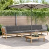 VidaXL - 4 Piece Outdoor Patio Lounge Set - Acacia Wood Modular Sofa With Gray Cushions For Garden/Deck - Table, 2 Corner Sofas, 1 Middle Sofa -All Patio Furniture GUEST 61b36850 5f6d 4fa0 ba27 64f066a0695c