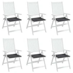VidaXL Set Of 6 Anthracite Garden Chair Cushions - 19.7"x19.7"x1.2" Oxford Fabric, Weather-Resistant Outdoor Seat Cushions With Foam Fiber Filling 13 VidaXL Set Of 6 Anthracite Garden Chair Cushions - 19.7"x19.7"x1.2" Oxford Fabric, Weather-Resistant Outdoor Seat Cushions With Foam Fiber Filling -All Patio Furniture GUEST 64a9c74b c649 49c6 b8f5 802cec779d8e