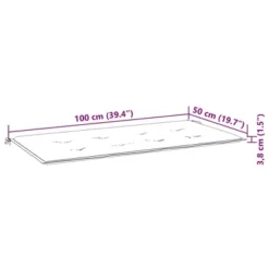 VidaXL Outdoor Patio Bench Garden Bench With Cushion For Porch Solid Wood Teak - Cream -All Patio Furniture GUEST 65356f07 337f 46f1 a1bd e10ef430c92e