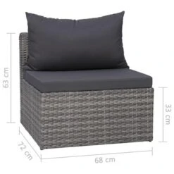 VidaXL Garden Sofa Set Set Of 4 Grey -All Patio Furniture GUEST 657801a9 13db 41d3 ad3d 17f08bc6752f