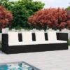 VidaXL Garden Bed Black, Cream White PE Rattan, Powder-Coated Steel -All Patio Furniture GUEST 669ee9ee cb1d 459d 9778 6117f404feb0