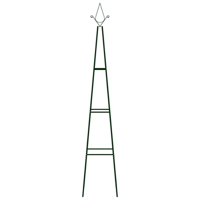 VidaXL Climbing Plant Rack Set Of 2 Dark Green Powder-coated Iron 7 VidaXL Climbing Plant Rack Set Of 2 Dark Green Powder-coated Iron - Image 5