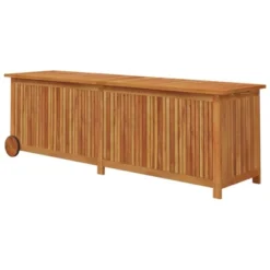 VidaXL Patio Storage Box With Wheels 59.1"x19.7"x22.8" Solid Wood Acacia 14 VidaXL Patio Storage Box With Wheels 59.1"x19.7"x22.8" Solid Wood Acacia -All Patio Furniture GUEST 676a35a1 7848 4dd3 94c9 4a37b4e98891