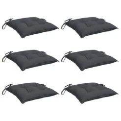 VidaXL Chair Cushion Set Of 6 Anthracite Oxford Fabric (100% Polyester) -All Patio Furniture GUEST 696d1ae5 9cb7 4cce 90a5 92827cf58b13