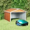 VidaXL Garden Shed Brown Galvanized Steel Medium Durable Garden Shed -All Patio Furniture GUEST 6ad3d436 72e1 4b42 b2a3 4c3f7c8f0163