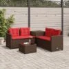 VidaXL Patio Sofa Set - L-Shaped Brown Poly Rattan Outdoor Seating With Side & Coffee Table, Tempered Glass Top, Cushions, Storage 2 VidaXL Patio Sofa Set - L-Shaped Brown Poly Rattan Outdoor Seating With Side & Coffee Table, Tempered Glass Top, Cushions, Storage -All Patio Furniture GUEST 6dd94cca fc0d 4488 a60f 2f6af6db085b