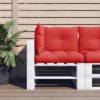 VidaXL - Comfortable Pallet Cushions 3 Pcs In Red | Outdoor Fabric Pallet Seat And Back Cushions | Easy-Care Polyester And Hollow Fiber Fillings -All Patio Furniture GUEST 6df4facd 04b8 42c6 8771 61f3ff8de7de