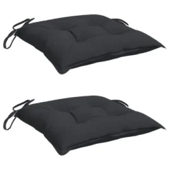 VidaXL Chair Cushion Non Slip Outdoor Patio Seat Cushion Pad Oxford Fabric - Black 19.7" X 19.7" X 2.8" 2-Pack -All Patio Furniture GUEST 716538a7 5dbd 4a1a a15c 6ef59aa82de3