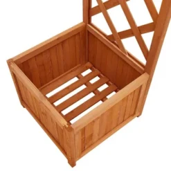 VidaXL Pergola Outdoor Garden Arch Pergola Trellis With Planter Solid Wood Fir - Brown -All Patio Furniture GUEST 725dbacd 3e81 4dba abb0 76512bcf1f9d