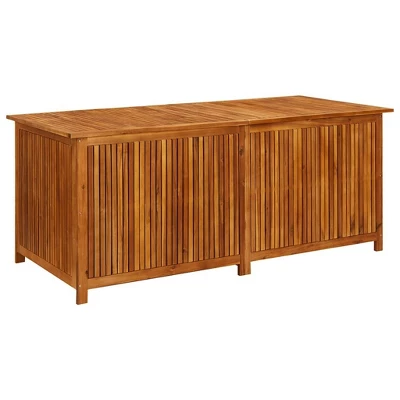 VidaXL Patio Storage Box 68.9"x31.5"x29.5" Solid Acacia Wood 3 VidaXL Patio Storage Box 68.9"x31.5"x29.5" Solid Acacia Wood