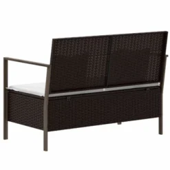 VidaXL 2-Seater Patio Bench With Cushions Poly Rattan - Brown 14 VidaXL 2-Seater Patio Bench With Cushions Poly Rattan - Brown -All Patio Furniture GUEST 742936fd 88c5 4380 a62a ff04e2bba18c