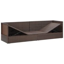 VidaXL Patio Bed With Cushion & Pillows - Poly Rattan Brown, Adjustable Outdoor Garden Sunbed, Weather-Resistant Furniture With Thick Cushions -All Patio Furniture GUEST 747a8432 76ac 4d44 9456 ed71b58e303b