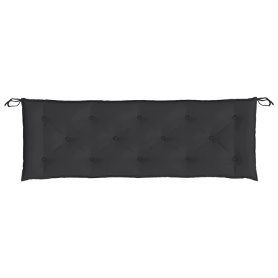 VidaXL Bench Cushion Outdoor Water Repellent Bench Cushion Pad Oxford Fabric - Black 59.1" X 19.7" X 2.8" 5 VidaXL Bench Cushion Outdoor Water Repellent Bench Cushion Pad Oxford Fabric - Black 59.1" X 19.7" X 2.8" - Image 3