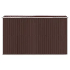 VidaXL Garden Shed Dark Brown Galvanized Steel Large Garden Shed - 75.6" X 140.6" X 87.8" -All Patio Furniture GUEST 75e498f4 5800 4152 8b26 392c8f2bf645