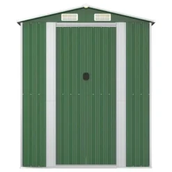 VidaXL Garden Shed Green Galvanized Steel Large Garden Shed - 75.6" X 205.9" X 87.8" -All Patio Furniture GUEST 7692e917 b4ed 423b ac0e 116a87da6830 3