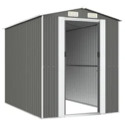 VidaXL Garden Shed Light Gray Galvanized Steel Large Garden Shed - 75.6" X 107.9" X 87.8" 12 VidaXL Garden Shed Light Gray Galvanized Steel Large Garden Shed - 75.6" X 107.9" X 87.8" -All Patio Furniture GUEST 76b14699 19cd 4549 bd15 5fda669fb4f0