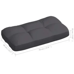 VidaXL Anthracite Pallet Sofa Cushions Set - Indoor And Outdoor Use - Durable, Material - Comfortable Thick Padding - Universal Design -All Patio Furniture GUEST 76c47aea a6e5 4aa7 b820 4591febd07d6