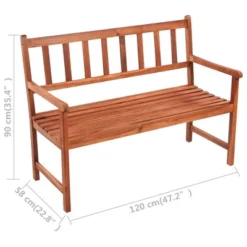 VidaXL Outdoor Patio Bench Wooden Garden Bench With Cushion Solid Wood Acacia - Cream 47.2" X 19.7" X 2.8" 19 VidaXL Outdoor Patio Bench Wooden Garden Bench With Cushion Solid Wood Acacia - Cream 47.2" X 19.7" X 2.8" -All Patio Furniture GUEST 7722b7e9 8dab 441a a4b8 a3e369ca6887