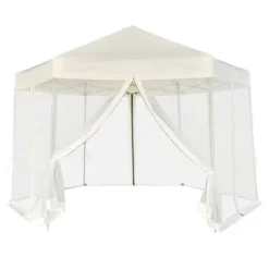 VidaXL Gazebo Cream White