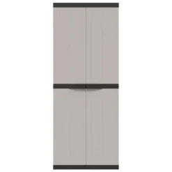 VidaXL Outdoor Storage Cabinet Grey And Black Polypropylene Medium -All Patio Furniture GUEST 7ab3afe7 b2d5 4a9e b758 e4276dae3a55