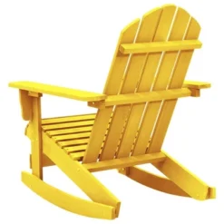 VidaXL Adirondack Rocking Chair Lounge Patio Chair For Garden Solid Wood Fir - Yellow -All Patio Furniture GUEST 7b2cc496 4d08 4a1e 962b 6d64005f1b68