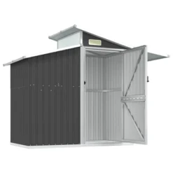 VidaXL Storage Shed Outdoor Garden Shed For Furniture Storage Galvanized Steel - Anthracite -All Patio Furniture GUEST 7b98d84a ee9e 4342 a46f 1a55aa7d9a72