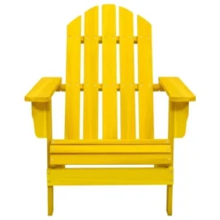 VidaXL Adirondack Chair Lounge Patio Lawn Chair For Garden Solid Wood Fir - Yellow -All Patio Furniture GUEST 7c7dce8f 901d 4626 9bb6 55b4c789feac