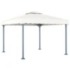 VidaXL Gazebo Cream Aluminum 118.1 X 118.1 In UV-resistant Materials