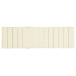 VidaXL Cream Oxford Fabric Sun Lounger Cushion - Durable, Water-Resistant, Foam-Filled For Garden/Patio Recliner Chairs - 78.7"x23.6"x1.2" 14 VidaXL Cream Oxford Fabric Sun Lounger Cushion - Durable, Water-Resistant, Foam-Filled For Garden/Patio Recliner Chairs - 78.7"x23.6"x1.2" -All Patio Furniture GUEST 7e8fd02e f1eb 4414 a6a4 c644bed4d9ef