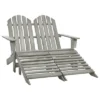 VidaXL Garden Chair Fir Wood 2-seater Ergonomic Adirondack Chair - Gray -All Patio Furniture GUEST 7f3e7351 27e3 4a95 acbb ca3bb2d5a9ed