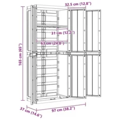 VidaXL Outdoor Storage Cabinet Black - 38.2"x14.6"x65" - Weather Resistant Polypropylene Utility Garden Cupboard -All Patio Furniture GUEST 7f9c1a95 353b 4069 a6b6 7f21e08b8d91