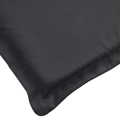 VidaXL Sun Lounger Cushion Black Oxford Fabric (100% Polyester) 7 VidaXL Sun Lounger Cushion Black Oxford Fabric (100% Polyester) - Image 5