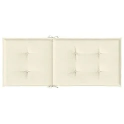 VidaXL Highback Chair Cushion Set Of 6 Cream Polyester 47.2 X 19.7 In -All Patio Furniture GUEST 8368d99e 2c08 44ba bf75 547a01258bdb