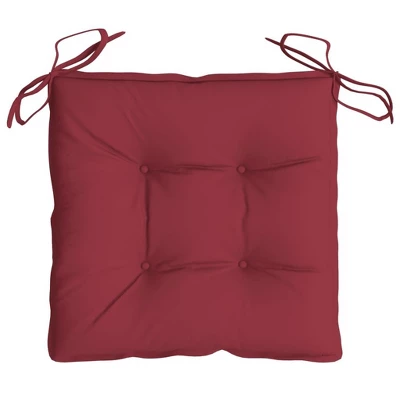 VidaXL Chair Cushion Non Slip Outdoor Patio Seat Cushion Pad Oxford Fabric - Wine Red 15.7" X 15.7" X 2.8" 4-Pack 7 VidaXL Chair Cushion Non Slip Outdoor Patio Seat Cushion Pad Oxford Fabric - Wine Red 15.7" X 15.7" X 2.8" 4-Pack - Image 5