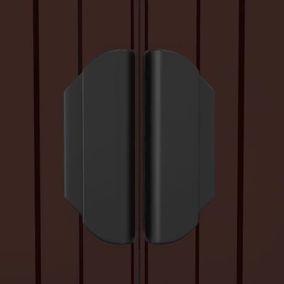 VidaXL Garden Shed Dark Brown Galvanized Steel Large Sliding Components 8 VidaXL Garden Shed Dark Brown Galvanized Steel Large Sliding Components - Image 6