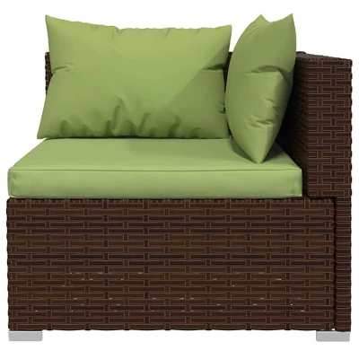 VidaXL Garden Lounge Set Brown, Green 7 VidaXL Garden Lounge Set Brown, Green - Image 5
