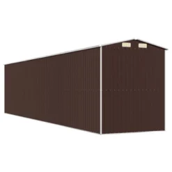 VidaXL Garden Shed Dark Brown Galvanized Steel Large Garden Shed - 75.6" X 336.6" X 87.8" -All Patio Furniture GUEST 86a0447d 40df 44b5 8e20 1219aede22ae