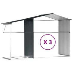 VidaXL Garden Shed Anthracite Galvanized Steel, Polypropylene Large -All Patio Furniture GUEST 87edf8d0 df7d 4e9b bb99 3451e6ecefd9