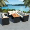 VidaXL Patio Furniture Set Set Of 5 Black And Cream White Poly Rattan -All Patio Furniture GUEST 8824f397 7d33 42fd a0f8 870b8d31dfdb